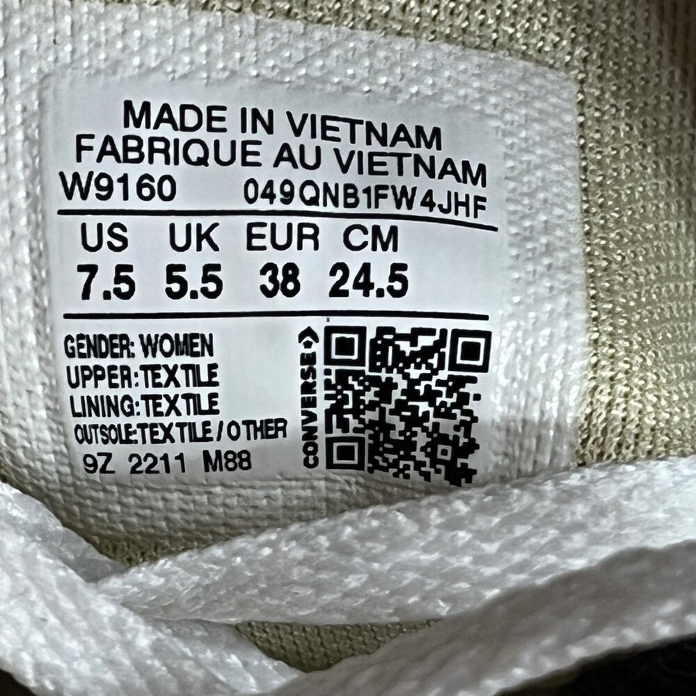 Converse All Star Chuck Taylor Women's Size 7.5 Black High Top Sneakers Shoes - Picture 9 of 10